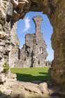 Middleham, Wensleydale, North Yorkshire, England. Middleham Castle, childhood home of Richard III. Art Print